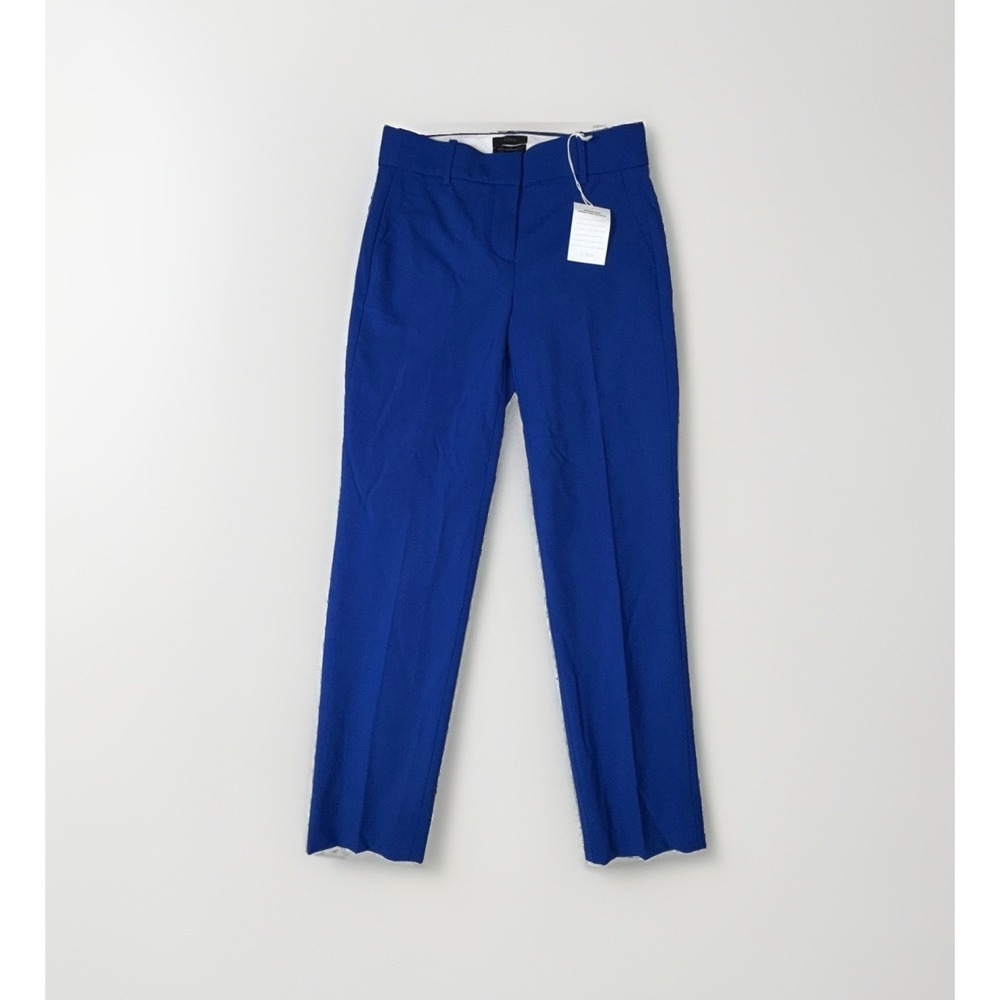 J.Crew Wool Tollegno 1900 Italian Tailored Women's Size 2 Career Chic Royal Blue